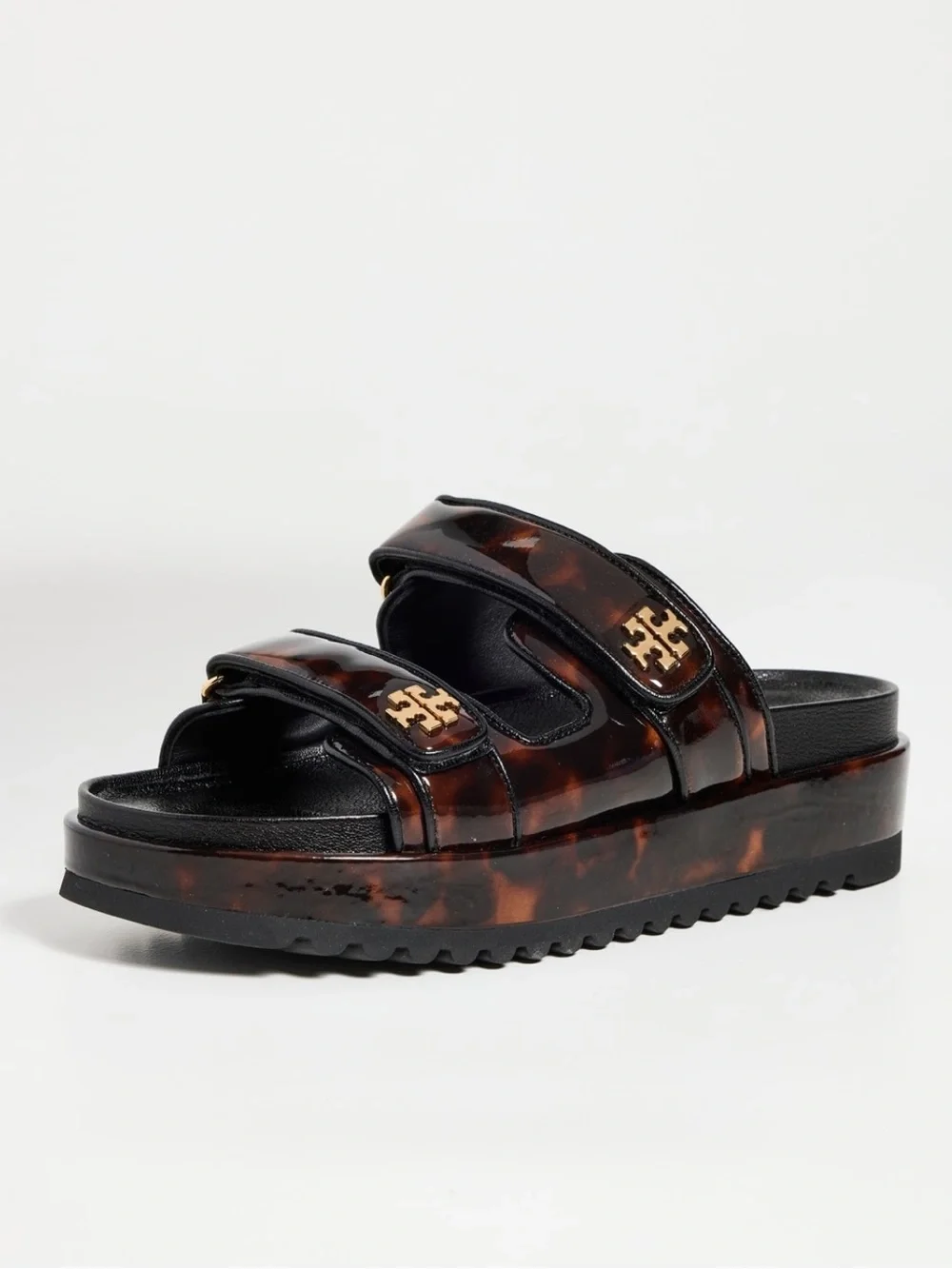 Tory Burch Kira Sport Slide IN BLACK LEATHER